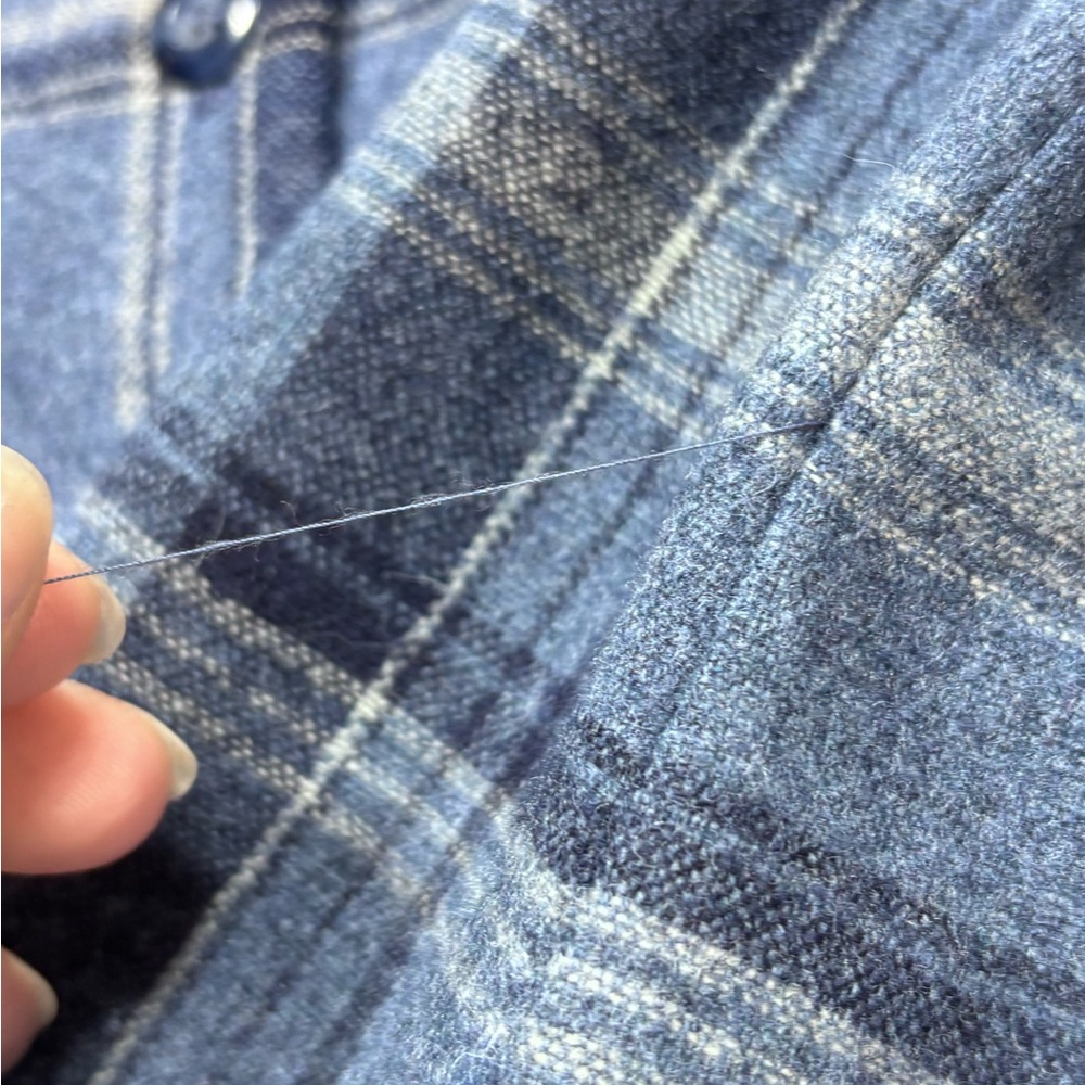 VTG Pendleton Plaid Virgin Wool Button Shirt Outdoor Heritage Style Womens Sz M - Picture 11 of 16